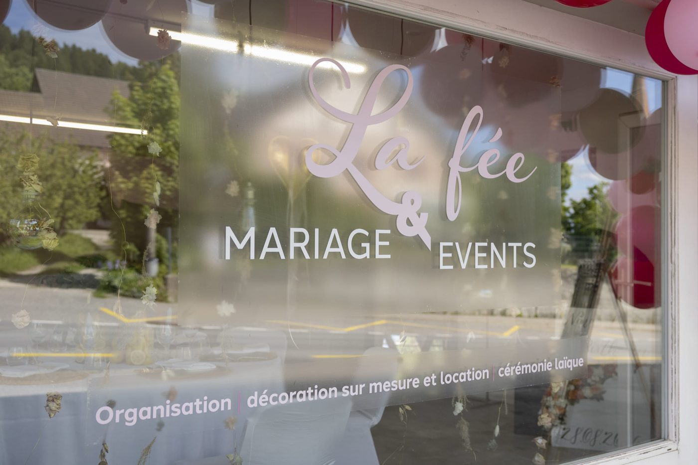 Le showroom de La Fée Mariage & Events à Ursy